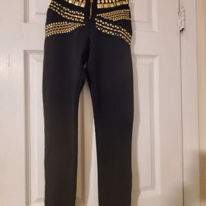 Bebe studded leggins